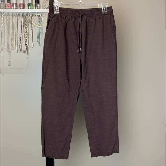 SHEIN Pants - SHEIN Women’s Size Medium Drawstring Waist Pull On Brown Pants